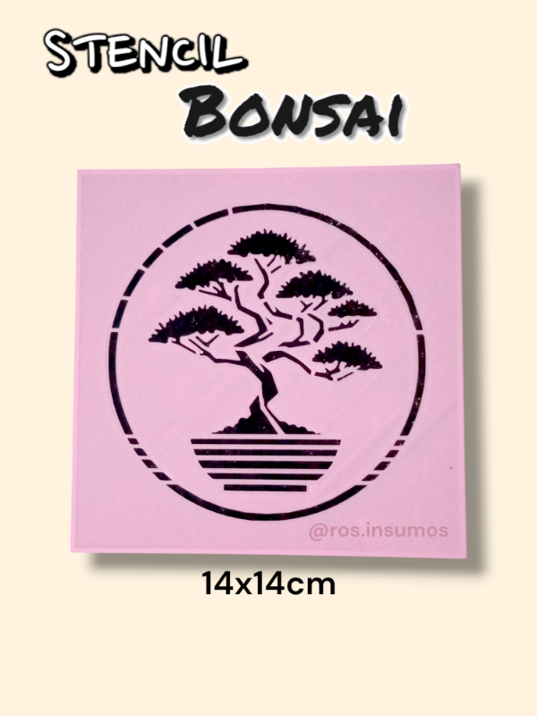 Producto - STENCIL BONSAI 14x14cm