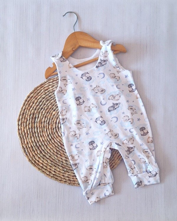 Producto - Enterito Pañalero Animalitos Celeste