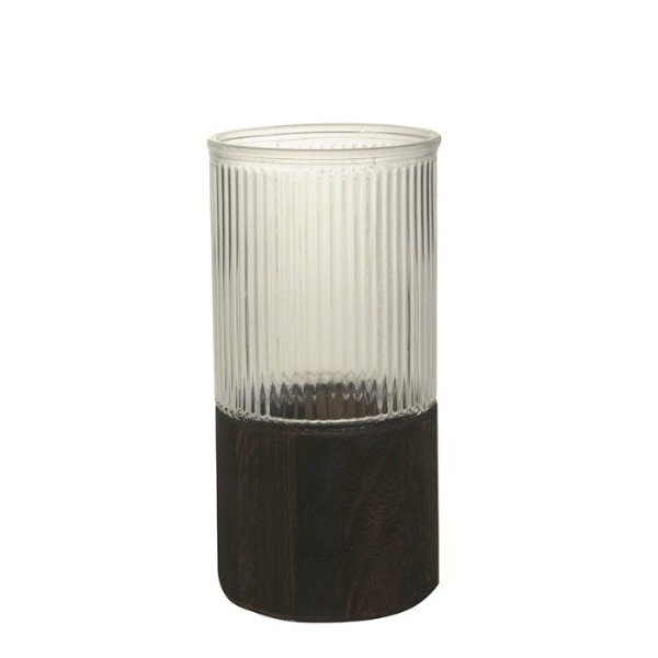 Producto - FANALES RAYADOS CON BASE DE MADERA