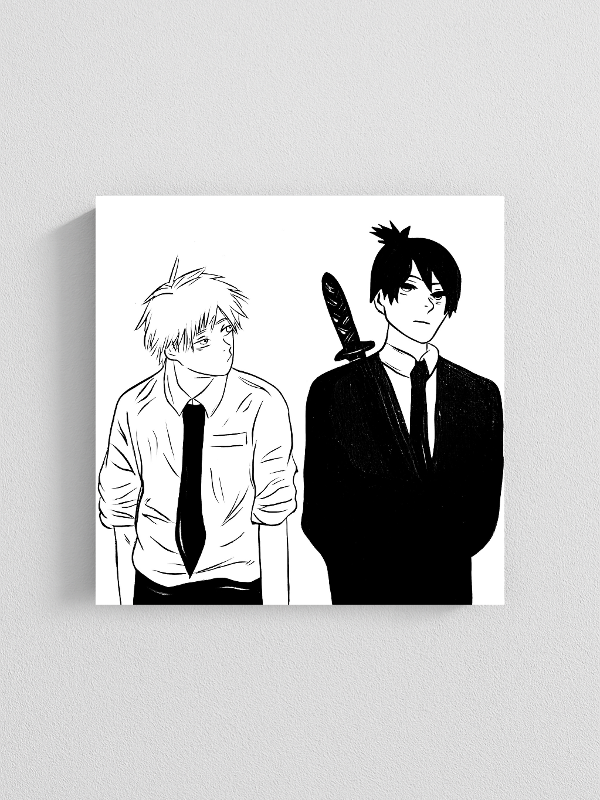 Producto - Cuadro Denji y Aki  -Chainsaw man-