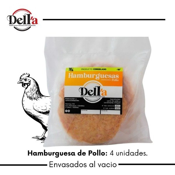 Producto - Hamburguesa de pollo Dell'a
