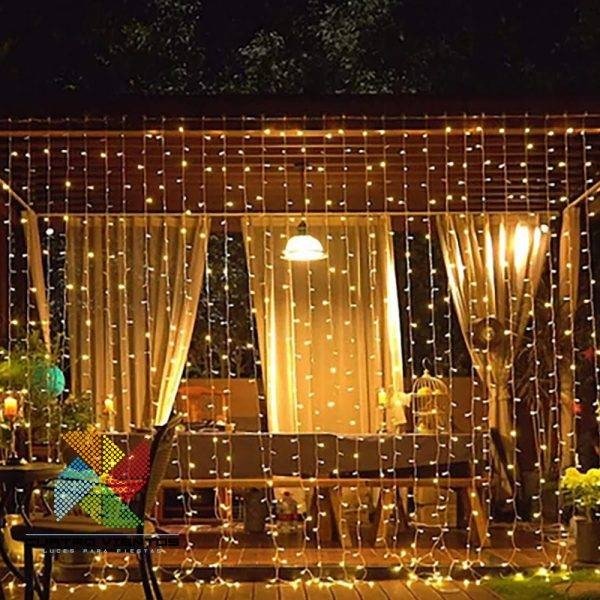Producto - CORTINA LED 3MTS X 3MTS BLANCO CÁLIDO