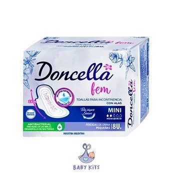 Producto - DONCELLA TOALLAS INCONT. MINI X8U