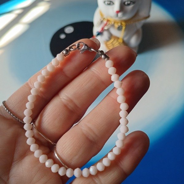 Producto - Pulsera cristal nude