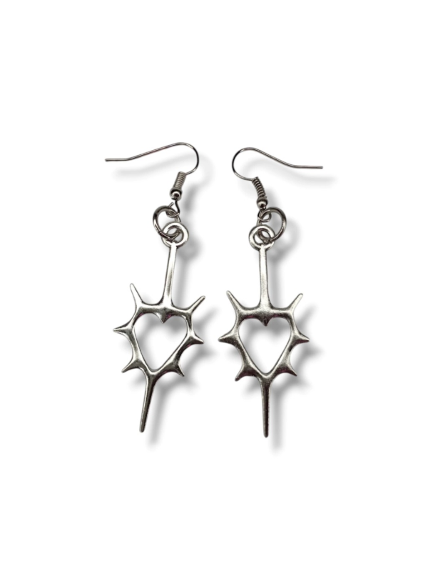Producto - Aros corazon puntas