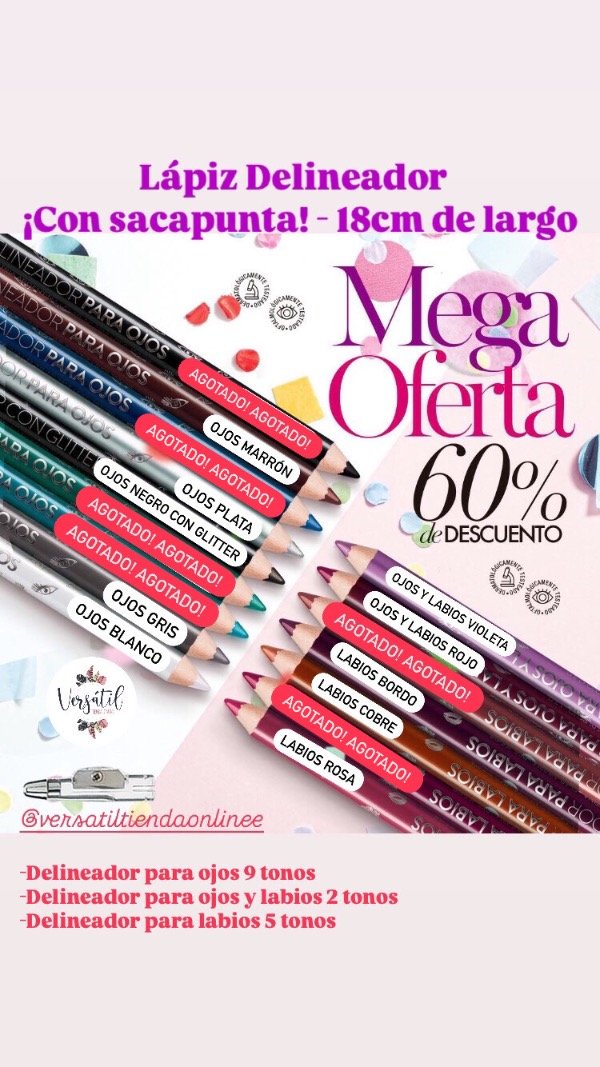 Producto - Lápiz delineador con sacapunta