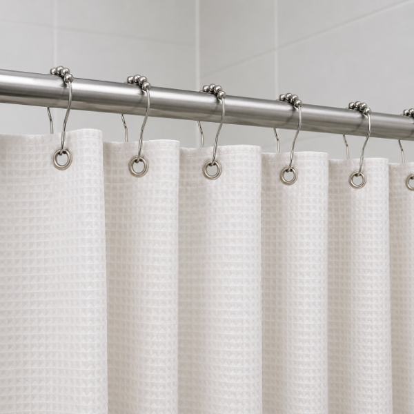 Producto - Set x12 Ganchos Metálicos para Cortina de Baño