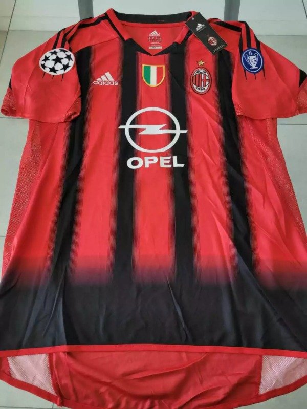 Producto - CAMISETA AC MILAN IMPORTADA TITULAR RETRO 2004/2005 #7 SHEVCHENKO