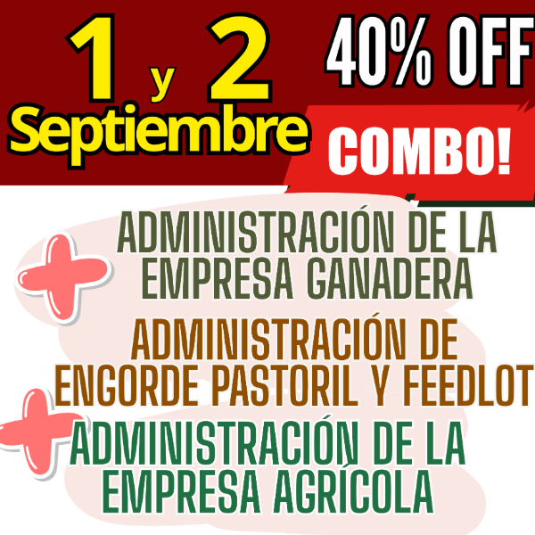 Producto - COMBO 3 CURSOS: Admin Ganadera + Engorde Pastoril y Feedlot + Admin Agrícola - 0