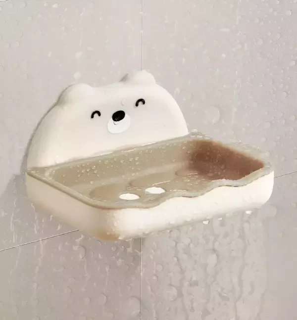 Producto - Jabonera de pared oso + adhesivo