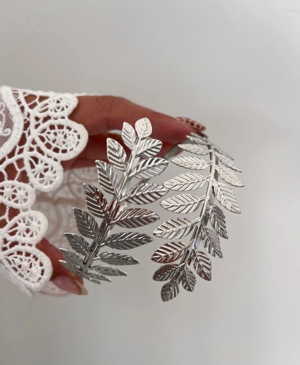 Producto - BRAZALETE LAUREL PLATEADO