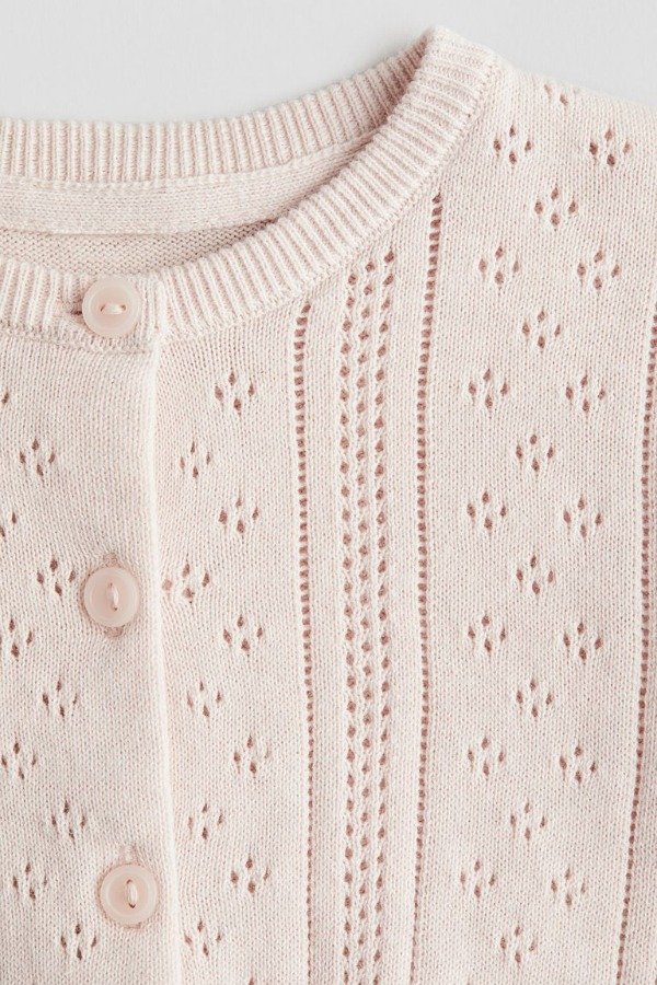 Producto - Cardigan HyM rosa con detalles - 1