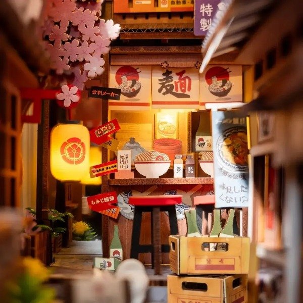 Producto - Robotime Rolife Callejón del Vino Sakura (Sakura Wine Alley) TGB11 - 2