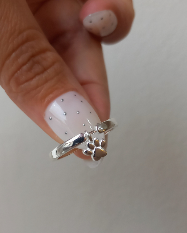 Producto - Anillo Huellita móvil. Plata925