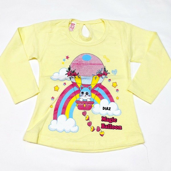 Producto - Camiseta bebe nena amarilla talle 3