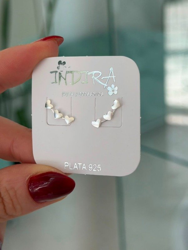 Producto - Aros trepador 3 corazones