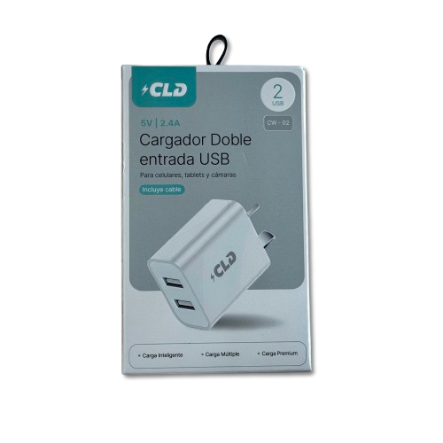 Producto - CARGADOR COMPLETO LIGHTNING 2 PUERTOS