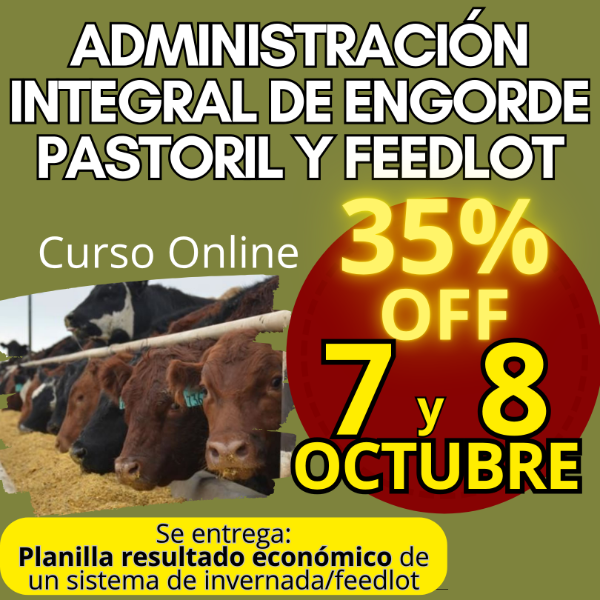 Producto - Curso Online: Administración Integral de Engorde Pastoril y Feedlot - 0