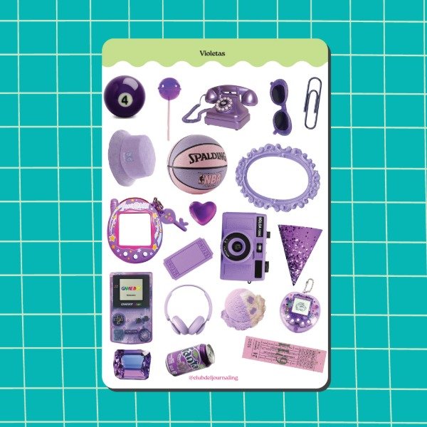 Producto - Stickers Violetas - Fantasy Mood