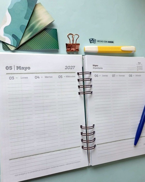 Producto - Agenda semanal Vertical Nova - 5