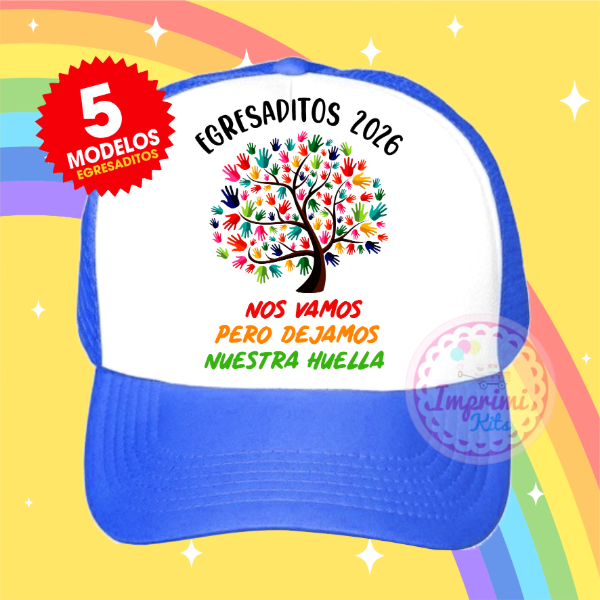 Producto - Plantillas Gorras Egresaditos Jardin Diseños para Sublimar #2 Gorras Egresados