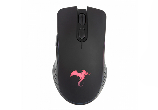 Producto - Mouse optico -wireless -1600dpi -6 botones -bat. recargable -gamer -iluminacion