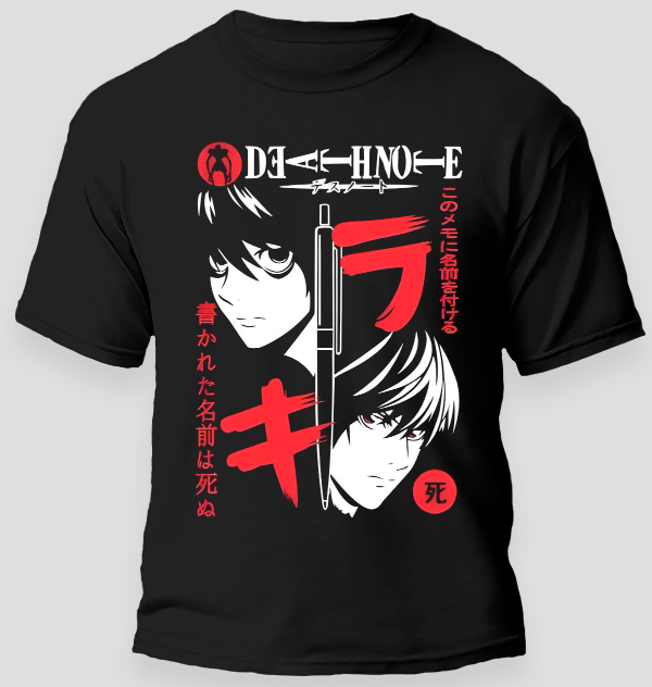 Producto - Remera Death Note Anime M3