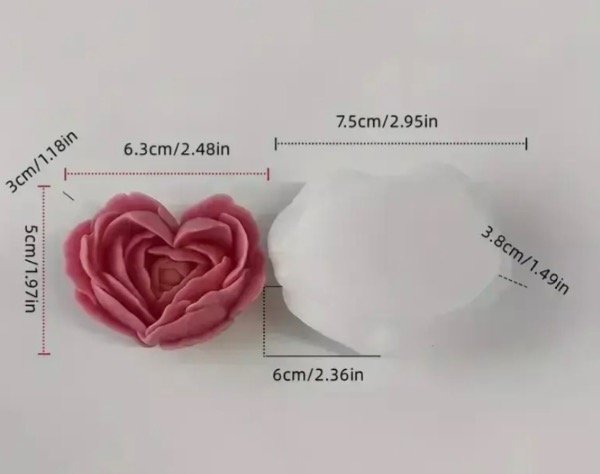 Producto - MOLDE SILICONA CORAZON PIMPOLLO - 1