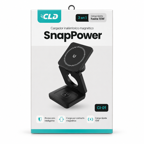 Producto - CARGADOR INALAMBRICO MAGNETICO SNAP POWER