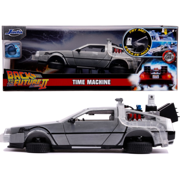 Producto - Back To The Future Time Machine Delorean 2 Con Luz 1:24 Jada Toys