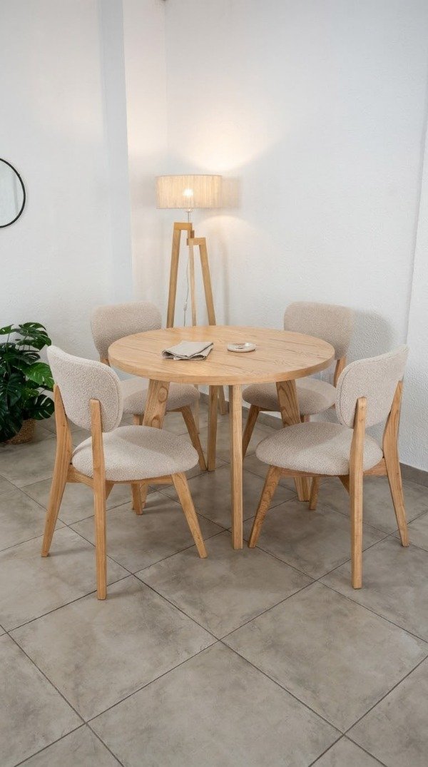 Producto - Juego de Comedor MÁLAGA + Sillas EMMA - 0
