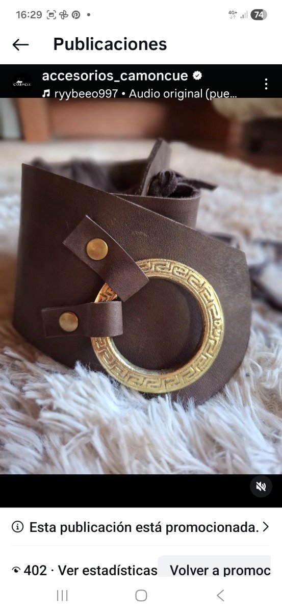 Producto - Faja argolla bronce en chocolate