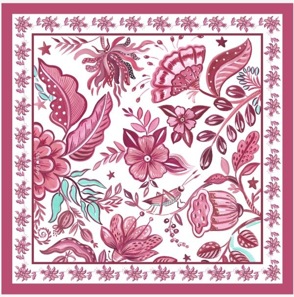 Producto - Pañuelo Bali xxl frambuesa