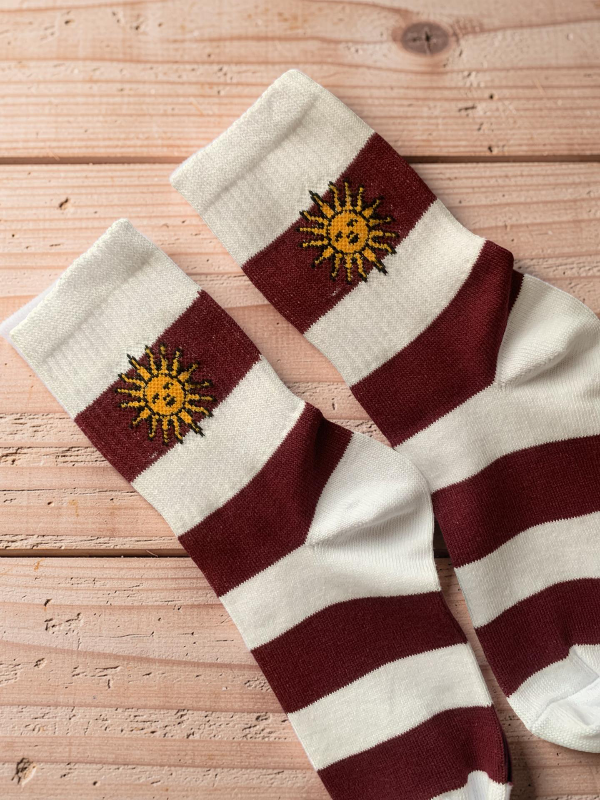 Producto - Sol rayas bordo