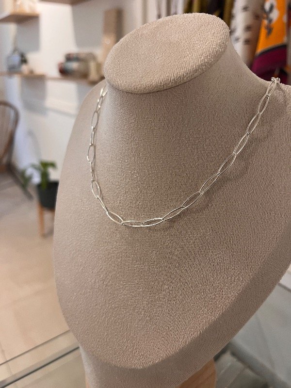 Producto - Cadena Arrocito Acero Blanco - 1