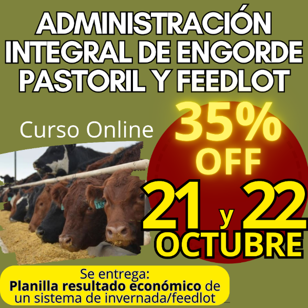 Producto - Curso Online: Administración Integral de Engorde Pastoril y Feedlot - 0