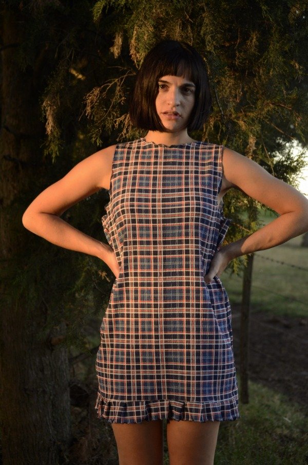 Producto - Vestido Cuadrille AZUL