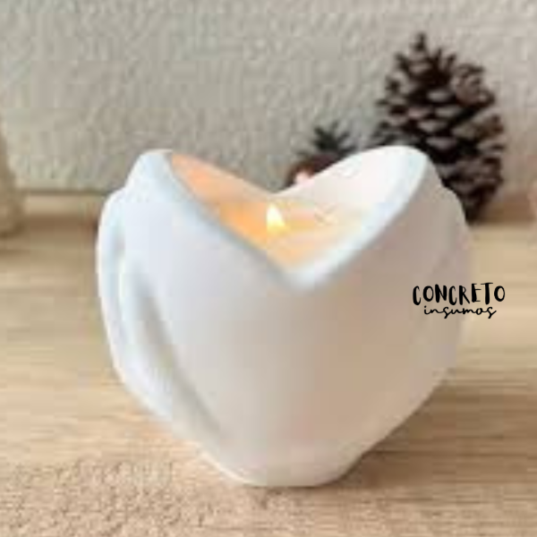 Producto - MOLDE DE SILICONA CONTENEDOR MANOS CON CORAZON