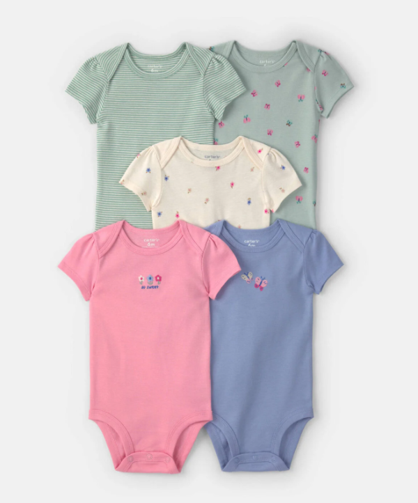 Producto - Pack de bodies CARTERS x5 Talle 12 meses - 0