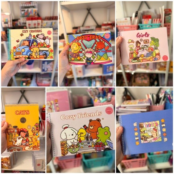 Producto - Kit de 6 libros para pintar + CAJA DE 12 MARCADORES FILGO ALLOY DE REGALO!