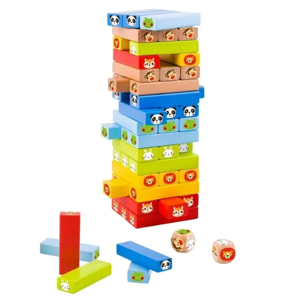 Producto - Juego Didáctico Torre Apilable De Animales Madera Magnific - 3