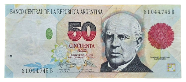 Producto - 50 Pesos Primer Diseño (Fernandez - Menem) Bott.3078 -VF