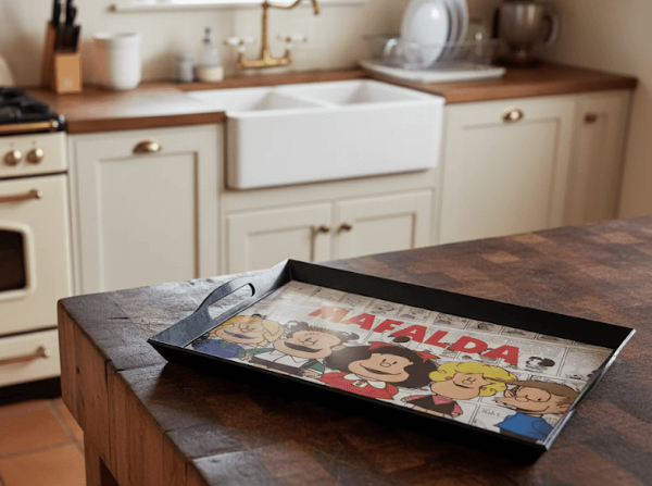 Producto - Mafalda Bandeja De Desayuno En Poliresina 40 X 25 Cm