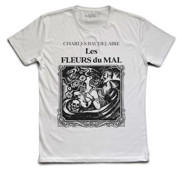 Producto - Charles Baudelaire - Les Fleurs Du Mal - Remera Blanca