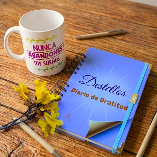 Producto - Diario de Gratitud + Taza personalizada - 2