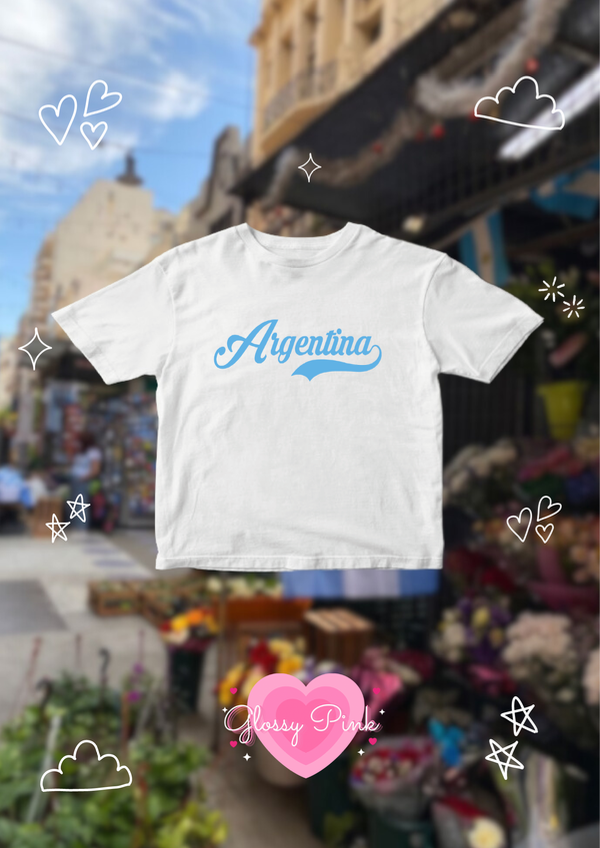 Baby Tee Argentina Vintage algodón