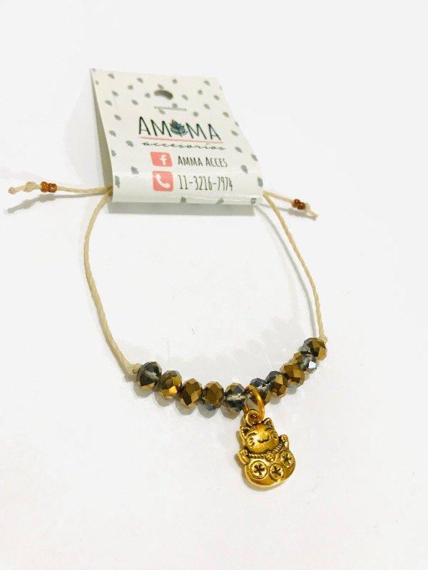 Producto - Pulsera MANEKI NEKO DORADO