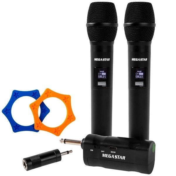 Producto - MegaStar MIC2208 con 2 Microfones - Negro