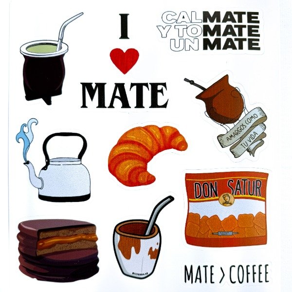 Producto - Plancha de Stickers Matera