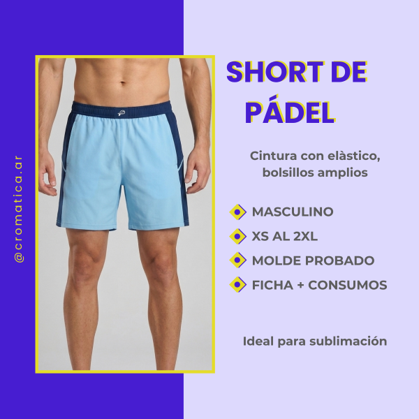 Producto - Molde Short de pádel + Fichas
